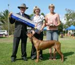 Julie and Lexie winning Minor In Show in Cairns